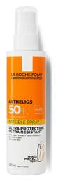 La Roche Posay Anthelios Invisible Αδιάβροχη Αντηλιακή Λοσιόν Σώματος SPF50 σε Spray 200ml