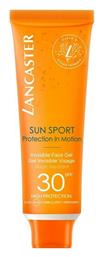 Sun Sport Invisible Gel Αντηλιακό Gel Προσώπου SPF30 50ml Lancaster