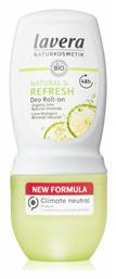 Natural & Fresh Deodorant Organic Lime & Natural Minerals Roll-On 50ml Lavera