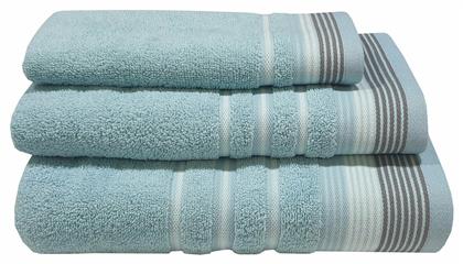 Πετσέτα Χεριών Satin Stripe 30x50εκ. Petrol Βάρους 450gr/m² Le Blanc