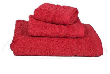 Πετσέτα Προσώπου Πεννιέ 50x90εκ. Κόκκινο 500gr Βάρους 500gr/m² Le Blanc από το Katoikein