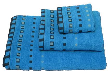 Σετ Πετσέτες Μπάνιου 3τμχ Πεννιέ Ζακάρ Πουά Βάρους 450gr/m² Le Blanc