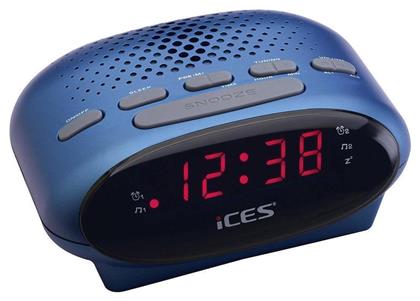 ICR-210 Blue Επιτραπέζιο Ψηφιακό Ρολόι με Ξυπνητήρι & Ραδιόφωνο Γαλάζιο ICR-210 Lenco