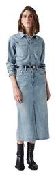 Levi's Midi Σεμιζιέ Φόρεμα Τζιν Blue - Levis