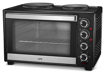Life Kouzinaki 302 Ηλεκτρικό Φουρνάκι 30lt με 2 Εστίες και Αέρα από το Shop365