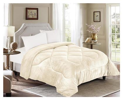Κουβερτοπάπλωμα Υπέρδιπλο 220x240εκ. Εκρού Linea Home