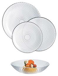 Pampille Σερβίτσιο Πιάτων από Πορσελάνη 18τμχ Luminarc