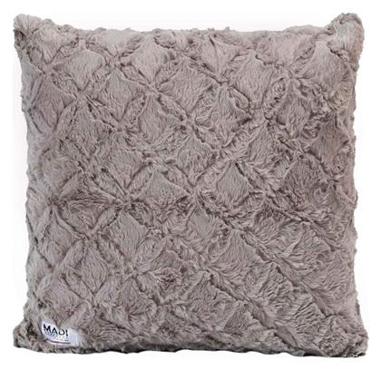 Διακοσμητική Μαξιλαροθήκη Oblong από Γούνα Taupe 50x50εκ. Madi