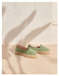 Double Sole Suede Γυναικείες Εσπαντρίγιες σε Πράσινο Χρώμα Manebi