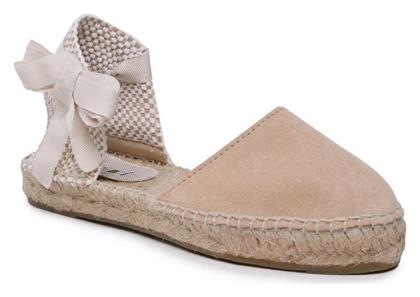 Flat Valenciana Suede Εσπαντρίγιες Μπεζ Manebi