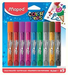 Color'Peps Glitter Κόλλα 10.5ml 9τμχ Maped από το Moustakas Toys