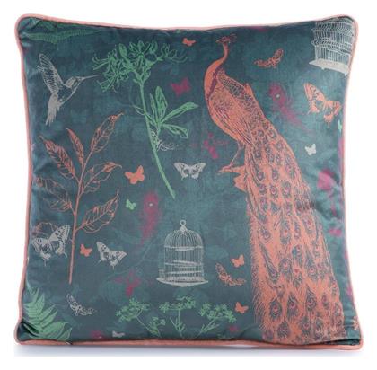 Μαξιλάρι Διακοσμητικό Γέμιση Birds Paradise Green Nef-nef Homeware 45x45 Πολυέστερ - Nef Nef