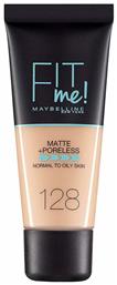 Maybelline Fit Me Matte + Poreless Foundation 128 Warm Nude 30ml