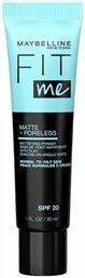 Fit Me Primer Προσώπου σε Κρεμώδη Μορφή με 20SPF Matte & Poreless 30ml Maybelline