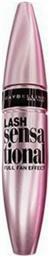 Lash Sensational Full Fan Effect Mascara για Όγκο & Καμπύλη Black 9.5ml Maybelline