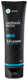 Panthenol Extra Men 3 in 1 Gel Καθαρισμού Προσώπου 200ml Medisei