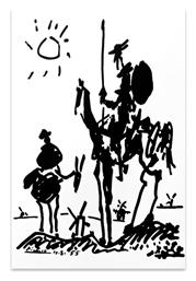Don Quixote σε Καμβά 50x75 cm Megapap