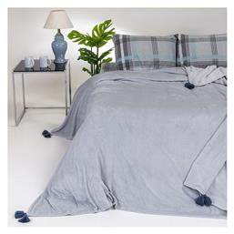 Berlin Κουβέρτα Fleece Υπέρδιπλη 220x240εκ. Light Grey Melinen