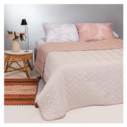 Flavio Κουβερλί Μονό Microfiber Ecru / Rose 160x240cm Melinen