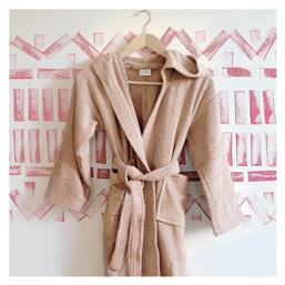 Liberty Γυναικείο Μπουρνούζι με Κουκούλα Beige 420gr/m² Melinen