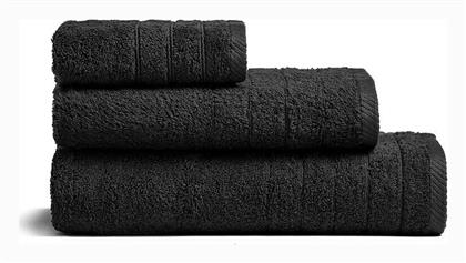Πετσέτα Χεριών Fresca 30x50εκ. Μαύρη Βάρους 500gr/m² Melinen από το Katoikein