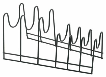 Lava Touch Βάση Οργάνωσης Κουζίνας Μεταλλική σε Μαύρο Χρώμα 14x28x14cm Metaltex