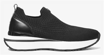 Knit Δερμάτινα Γυναικεία Slip-On Μαύρα Michael Kors