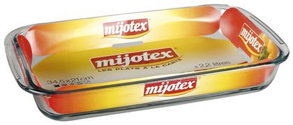 Ορθογώνιο Πυρίμαχο Σκεύος Γυάλινο 2900ml Mijotex