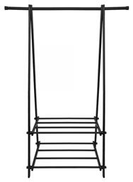 YLT-0311F Κρεμάστρα Δαπέδου από Μέταλλο Μαύρη 107x43.5x150cm Modernhome