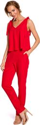 MOE M437 Γυναικεία Ολόσωμη Φόρμα σε Κόκκινο χρώμα από το Style Icon Boutique