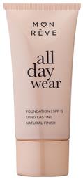 All Day Wear Foundation SPF15 35ml Mon Reve