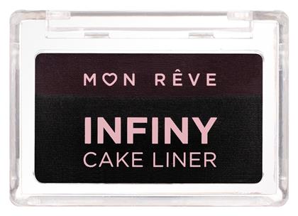 Infiny Cake Liner Water-activated Eyeliner Σε Μορφή Πούδρας Με Απίστευτη Χρωματική Απόδοση 3g - 01 Black & Brown Mon Reve