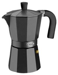 Vitro Μπρίκι Espresso 6cups Μαύρο Monix
