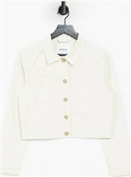 Monki Mirja cotton jacket in beige-Neutral από το Asos