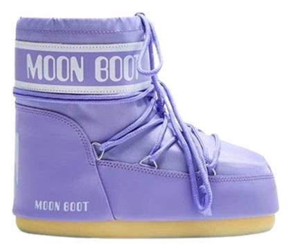 Icon Low Nylon Γυναικείες Μπότες Χιονιού Μωβ Moon Boot