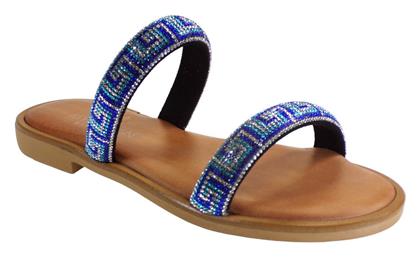 Greek Sandal Γυναικεία Σανδάλια σε Μπλε Χρώμα Myconian από το IzyShoes