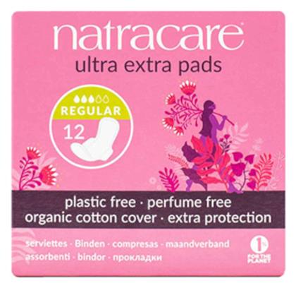 Natracare Ultra Extra Normal Σερβιέτες με Φτερά για Κανονική Ροή 3 Σταγόνες 12τμχ - At Life