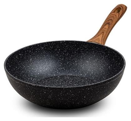 Nature Stone Wok από Αλουμίνιο με Αντικολλητική Επίστρωση 28cm Nava