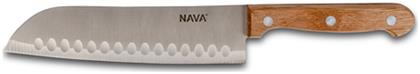 Terrestrial Μαχαίρι Santoku από Ανοξείδωτο Ατσάλι 17cm 10-058-053 Nava