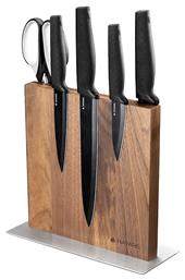 Double Sided Wooden Magnetic Knife Holder Μαγνητική Βάση Μαχαιριών Ξύλινη Navaris