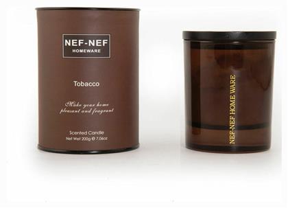 Nef-Nef Αρωματικό Κερί Παραφίνης σε Βάζο Tobacco 70 ωρών 200gr - Nef Nef