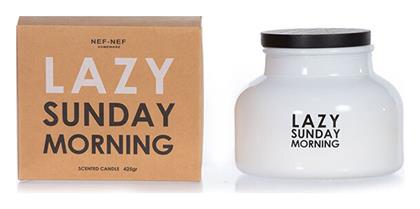 Nef-Nef Homeware Αρωματικό Κερί Lazy Sunday Morning σε Βάζο Λευκό 425gr - Nef Nef