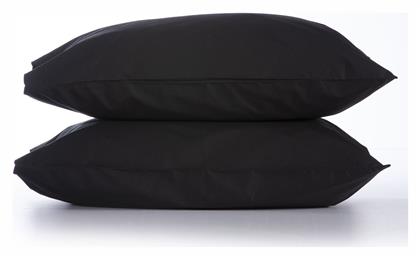 Nef-Nef Homeware Basic 1136 Σετ Μαξιλαροθήκες με Φάσα Black 3 52x72εκ. Nef Nef