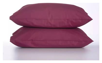 Nef-Nef Homeware Basic Σετ Μαξιλαροθήκες Bordo 52x72εκ. Nef Nef