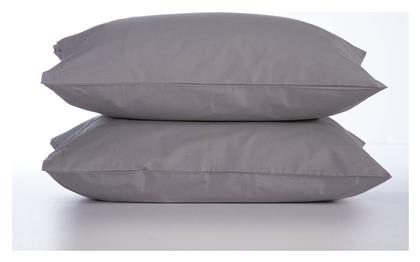 Nef-Nef Homeware Basic Σετ Μαξιλαροθήκες με Φάσα 52x72εκ. 726 Light Grey - Nef Nef