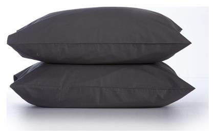 Nef-Nef Homeware Basic Σετ Μαξιλαροθήκες με Φάσα 52x72εκ. 727 Dark Grey - Nef Nef