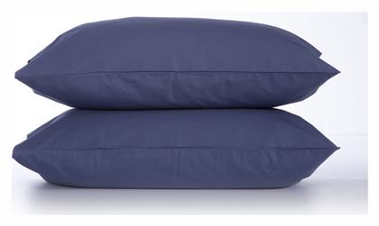 Nef-Nef Homeware Basic Σετ Μαξιλαροθήκες με Φάσα 52x72εκ. Indigo - Nef Nef