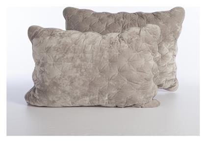 Nef-Nef Homeware Διακοσμητική Μαξιλαροθήκη Priver από Βελούδο Grey 52x72εκ. (Διάφορα Χρώματα) - Nef Nef
