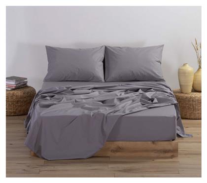 Nef-Nef Homeware Διπλό 140x200+30εκ. με Λάστιχο Basic Light Grey - Nef Nef
