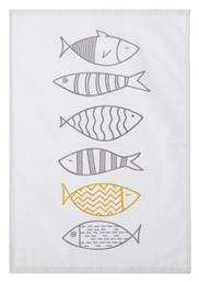 Nef-Nef Homeware Fish Style Ecru Ποτηρόπανο από 100% Βαμβάκι σε Εκρού Χρώμα 40x60cm - Nef Nef